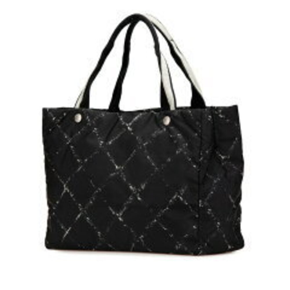 Chanel Bag Tote Travel Black Line Handbag